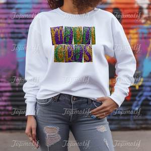 Chất lượng cao hiệu ứng long lanh Mardi Gras dtf chuyển Thiết kế cho áo thun áo gối - Product Image 4