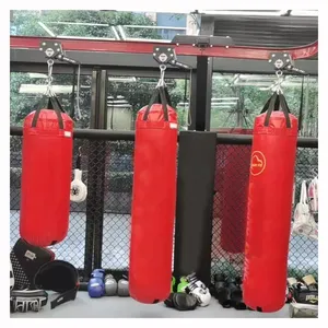 6FT מוכן ספינה בית כושר MMA לחימה מילוי חומר בעיטת אגרוף איש כבד קשה Taikondo T בצורת Sanda שק חבטות