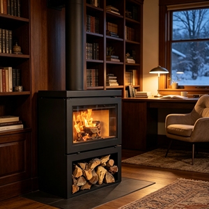 Poêle à granulés de bois à vendre : Solution de chauffage domestique abordable, écologique et efficace avec grande cuve et fonctionnement <span class=keywords><strong>silencieux</strong></span> - Product Image 1