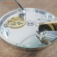 Tables basses rondes en verre avec dessus en verre, design unique, pour la maison