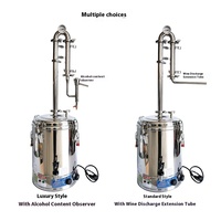 Machine de brassage domestique intelligente enfichable en acier inoxydable pour la distillation de la liqueur de whisky et du brandy-Équipement de boissons et de vin de qualité supérieure