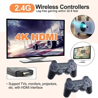 Cadeau de Noël M8 Famille TV 64G Intégré 20000 Jeux Bâton 2 Manette Sans Fil Gamepad 4K HD Console de Jeu Vidéo