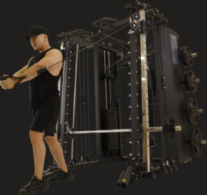 Commercio all'ingrosso Multi-funzionale Smith macchina con 150kg di peso Stack per Fitness esperto/potenza Squat attrezzature da palestra - Product Image 5