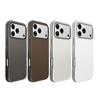 Étui de téléphone personnalisé en cuir PU de luxe pour la série 17, fermeture magnétique, protection antichoc, étanche, protection améliorée de l'appareil photo