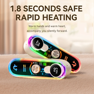 <span class=keywords><strong>Calentadores</strong></span> <span class=keywords><strong>de</strong></span> Manos Eléctricos Recargables por USB, Calentamiento Rápido, Brinda Calor Instantáneo en Segundos, Accesorio Moderno, Calentador <span class=keywords><strong>de</strong></span> Manos para Invierno - Product Image 1