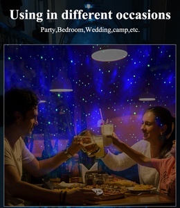 Led Sao Chiếu Ánh Sáng Ban Đêm Lãng Mạn Xoay Bầu Trời Đầy Sao Máy Chiếu Cho Phòng Ngủ Đảng Từ Xa Trang Trí PC Nhựa Cảm Biến - Product Image 4