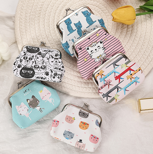 Porte-monnaie vintage en cuir PU personnalisé <span class=keywords><strong>Mini</strong></span> porte-monnaie mignon dame enfants étudiant rétro boucle porte-monnaie cadeau - Product Image 4