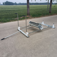 Semoir à riz manuel à quatre rangées de type poussoir Machines agricoles pour la plantation Engins fertilisants Semoirs à noyau Transplanteurs