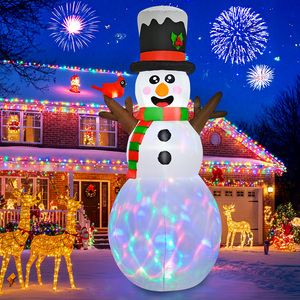 Decoraciones Inflables Navideñas para Jardín Ourwarm, Muñeco <span class=keywords><strong>de</strong></span> <span class=keywords><strong>Nieve</strong></span> y Santa Claus, Venta al por Mayor <span class=keywords><strong>de</strong></span> Decoraciones Navideñas - Product Image 6