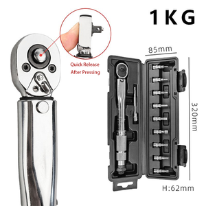16 cái 12 inch công cụ sửa chữa mô-men xoắn chính xác cao cài sẵn wrenches mô-men xoắn điều chỉnh 1/4inch Ratchet cờ lê sửa chữa xe đạp - Product Image 4