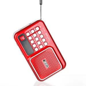 Rádio FM Receptor Recarregável Estéreo Retekess Rádio Mini FM Usb