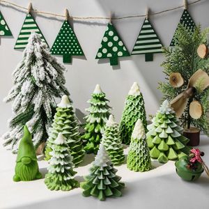 Hot Selling Christmas Tree Reindeer Dwarf Shaped <b>Candles</b> Festive Atmosphere Decor Holiday <b>Gifts</b> - Product Image 2
