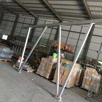 Soporte de Montaje en Suelo para Paneles Solares Fotovoltaicos de un Solo Poste, Autoreparable, de Zn-Al-Mg, Venta al Por Mayor