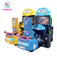 Équipement d'amusement intérieur à jetons Machine de jeu d'arcade vidéo de 42 pouces Simulateur de conduite de course automobile