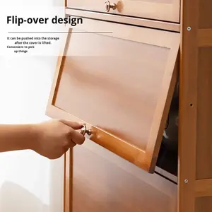 מטבח ביתי מודרני & סלון קיר-רכוב רב תכליתי ארון אבן נירוסטה 2 מגירות 5 + תאים - Product Image 3