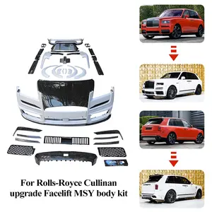 MSY Style Forged Carbon Fiber Car Bumper Wheel Arch Wide Body Kit For Rolls Royce Cullinan Bodykit