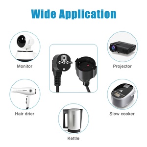 Câble spiralé de protection Linsheng extensible de 0,6 <span class=keywords><strong>m</strong></span> à 2 <span class=keywords><strong>m</strong></span> max IP20 3 x 1,0 mm Câble d'extension avec prise et raccord - Product Image 5