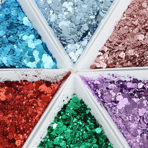 กลิตเตอร์สีผสมขนาดใหญ่ 50 กรัม สีแพลตตินั่มโรส ประกายวิบวับ สำหรับงานประดิษฐ์แก้วสองชั้น DIY - Product Image 4