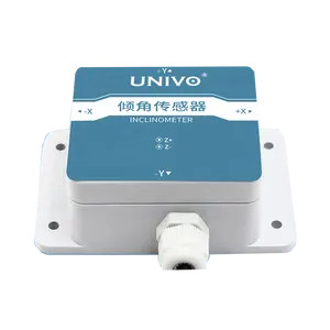 UNIVO UBIS-63Y Alta precisão horizontal indução controlador ângulo medição RS485 inclinação sensor de três eixos inclinômetro