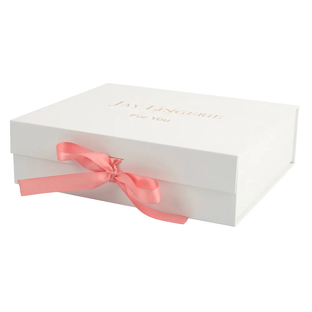 WALKIN wholesale Custom Rectangle Lingerie Gift Packaging Boxes luxury Paper Box For Lingerie