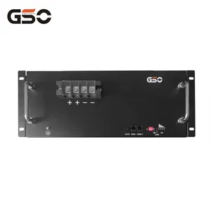 GSO 48V 200AH battery Rack LiFePO4 Battery can constitute solar power storage system or solar battery storage for home system