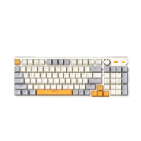 Capuchon de clé personnalisé en ABS à injection bicolore 98 touches rétroéclairées RVB à chaud touches N retournement tablette mécanique de jeu sans fil