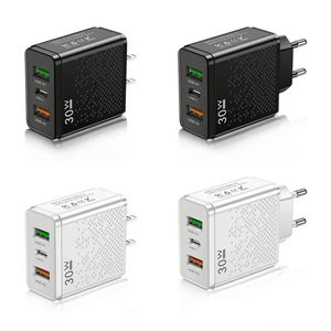 30W <b>USB</b> C Charger 2 <b>USB</b> + C Fast Charger for Phone 15 Mobile Phone <b>USB</b> Type C Charger Phone Adapter - Product Image 6