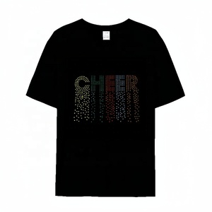 Topz nhà máy bán buôn OEM ODM tùy chỉnh Rhinestone in <span class=keywords><strong>Skull</strong></span> unisex t Áo sơ mi với Rhinestone <span class=keywords><strong>Skull</strong></span> - Product Image 5