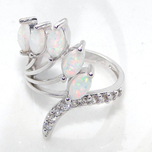 Anillo de Plata de Ley 925 con Ópalo Chapado para Niñas - Product Image 5