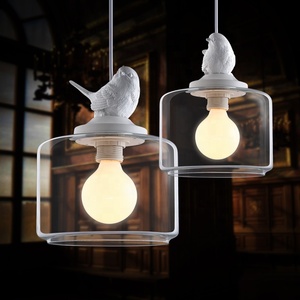 Lampe suspendue en verre style minimaliste moderne avec motif d'oiseau pour restaurant, bar, balcon HM-C-8242 - Product Image 5