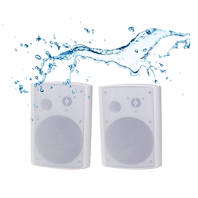Outdoor 2*30W Blue-tooth Two Way Wall Mount Speaker with 5" Woofer 1" Tweeter for Background Music
