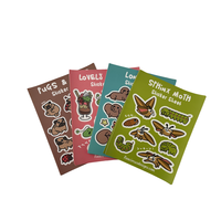Fabricant Vente en gros Feuille d'autocollants en vinyle autocollant imperméable et imprimé personnalisé pour enfants