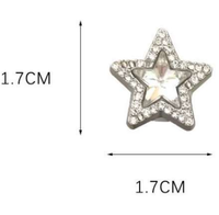 Nouvelles décorations de chaussures en plastique ABS Jiete, motif étoile de dessin animé mignon, série cuisine Guangdong, accessoires décontractés 3D DIY