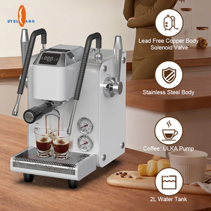 เครื่องชงกาแฟเอสเพรสโซ่คาปูชิโน่แบบกึ่งอัตโนมัติ 4 in 1 พร้อมเครื่องบดเมล็ดกาแฟ สแตนเลสสตีล ขายส่ง - Product Image 2