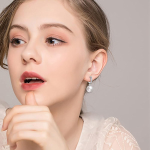 Orecchini Geometrici con Perle per Donne, Eleganti e Semplici per Uso Quotidiano, Accessori Moda per le Orecchie - Product Image 6