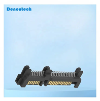 Conector de Alimentación Denentech SATA 7+15P Macho Tipo Soldadura para PCB