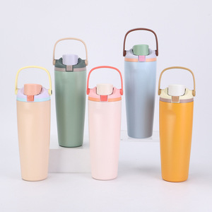 Nuovo arrivo grande capacità 30oz doppia parete in acciaio inox bicchieri Logo personalizzato isolato bottiglie d'acqua con coperchio di rimbalzo - Product Image 3