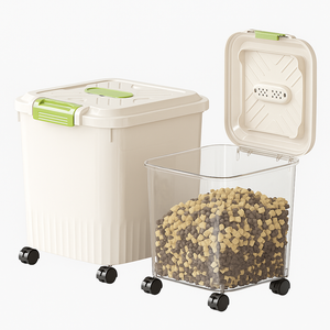 Герметичное прозрачное ведро для хранения корма для собак и кошек, сублимационная сушка для домашних животных, кормушка для колеса, влагостойкая емкость для сублимационной сушки насекомых - Product Image 2