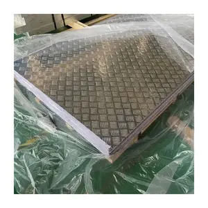 金刚石板铝板3003 5052 6061铝方格板价格压花穿孔铝板