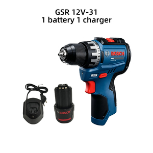 Taladro <span class=keywords><strong>Bosch</strong></span> GSR12V-31 de 12V sin escobillas, luz LED de doble velocidad, <span class=keywords><strong>destornillador</strong></span> eléctrico portátil para bricolaje, mantenimiento y construcción - Product Image 1
