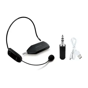SHIDU U8 Professional Plug&amp;Play Headset Mic System UHF <strong>Wireless</strong> <strong>Microphone</strong> for Voice Amplifier PA System Speaker - Product Image 6