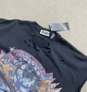 T-shirt sans manches pour homme, style gothique, à manches courtes, avec design vieilli et déchiré, en tissu épais, thème Satoshi <span class=keywords><strong>Nakamoto</strong></span>, vente en gros - Product Image 3