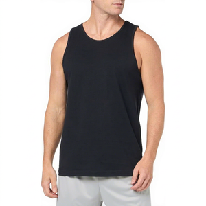 Men's Solid Color Knitted Sleeveless Tank Top O-Neck Casual Muscle <b>Vest</b> Plus Size Breathable - Product Image 1