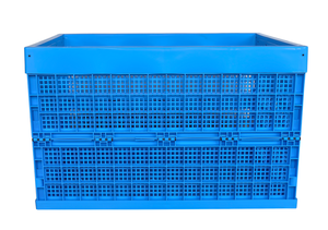 Lớn PP nhựa nestable PP lưới thị trường hộp có thể gập lại lưu trữ <span class=keywords><strong>Crate</strong></span> cho các loại trái cây rau rắn ráp Thùng - Product Image 3