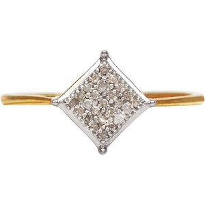 Ornaatis Bague de promesse en diamant en argent sterling 925 avec diamants blancs taille ronde, bijoux pour femme - Product Image 1