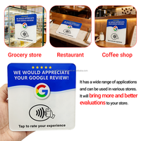 Carte PVC NFC Époxy Étanche Personnalisée pour Réseaux Sociaux, Avis Google – Impression Logo sur Étiquette NFC 100MM 25MM en Acrylique