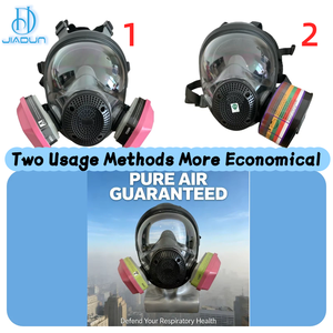 <span class=keywords><strong>Masque</strong></span> respiratoire multifonctionnel tactique en silicone résistant à la poussière et aux gaz, couvrant tout le visage - Product Image 4