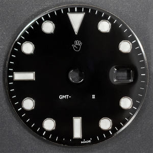 Piezas de Reloj de 28 mm, Esfera Negra para Movimiento DD3285 <span class=keywords><strong>126710</strong></span>, GMT Luminoso Azul de 40 mm, Repuesto para Reloj - Product Image 3