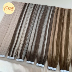 Extension per Capelli Tape-In di Alta Qualità, Installazione Rapida, Ipoallergeniche, Certificate CE RoHS ISO, Doppia Trama, 100% Capelli Umani - Product Image 1