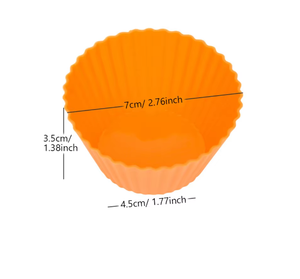 Moules à pâtisserie en silicone réutilisables, antiadhésifs, pour cupcakes et muffins, supports à gobelets multifonctionnels de qualité alimentaire pour la pâtisserie en cuisine - Product Image 5